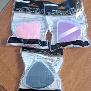 Makeup Puff With Case Set Of 3/ BUNDLE ONLY